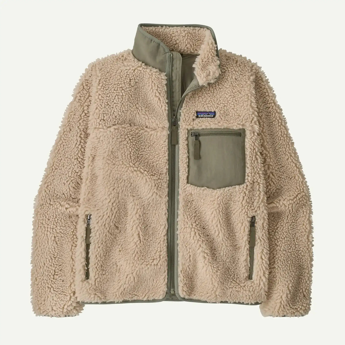 Patagonia Women's Classic Retro-X® Fleece Jacket-Dark Natural w/River Rock Green | Patagonia | - Northshore Newquay - Surf/Skate Shop