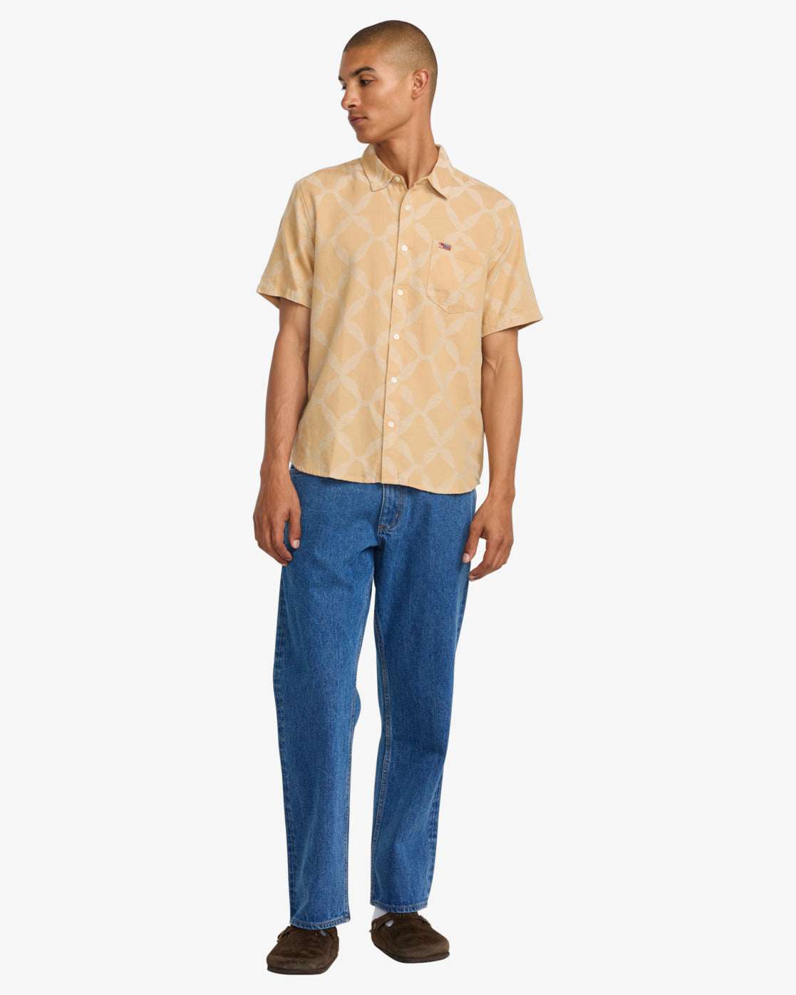 RVCA LA Ornament Short Sleeves Shirt-Ochre | RVCA | Shirt