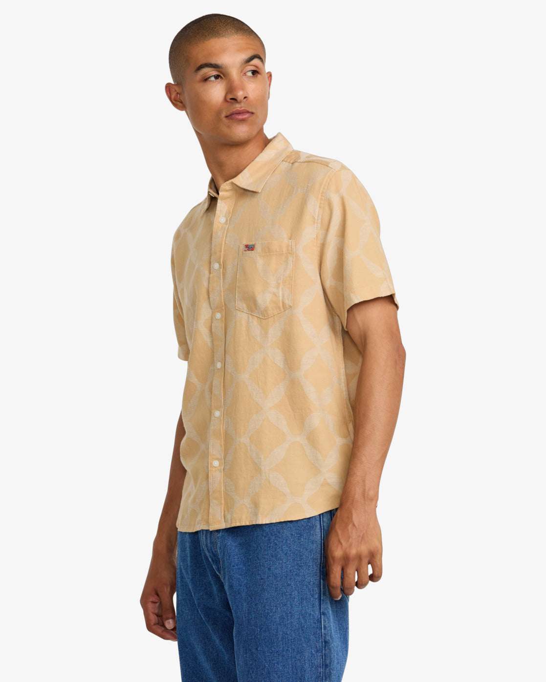 RVCA LA Ornament Short Sleeves Shirt-Ochre | RVCA | Shirt