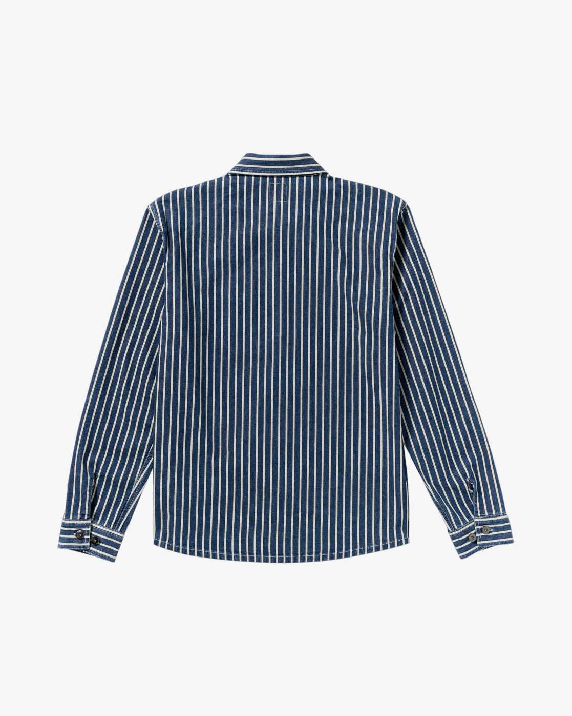 RVCA Dayshift Hickory Canvas Overshirt-Dark Denim | RVCA | Shirt - Northshore Newquay - Surf/Skate Shop