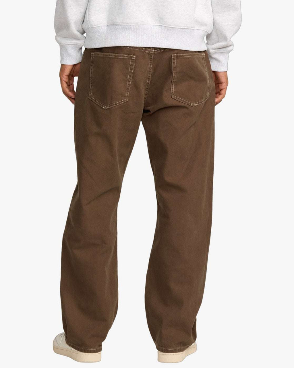 RVCA Dayshift 5 Pocket Canvas Trousers-Bombay Brown | RVCA | Trousers - Northshore Newquay - Surf/Skate