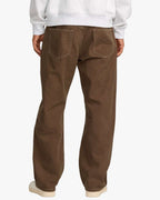 RVCA Dayshift 5 Pocket Canvas Trousers-Bombay Brown | RVCA | Trousers - Northshore Newquay - Surf/Skate