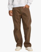RVCA Dayshift 5 Pocket Canvas Trousers-Bombay Brown | RVCA | Trousers - Northshore Newquay - Surf/Skate