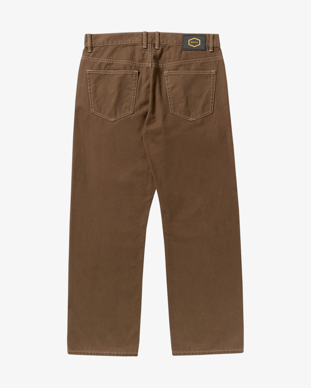 RVCA Dayshift 5 Pocket Canvas Trousers-Bombay Brown | RVCA | Trousers - Northshore Newquay - Surf/Skate