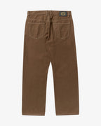 RVCA Dayshift 5 Pocket Canvas Trousers-Bombay Brown | RVCA | Trousers - Northshore Newquay - Surf/Skate