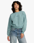 RVCA Forever Fleece Sweatshirt-Blue Haze L | RVCA | Sweatshirt - Northshore Newquay - Surf/Skate