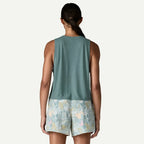 Patagonia Women's Capilene® Cool Trail Cropped Tank Top-Blue Sage | Patagonia | - Northshore Newquay - Surf/Skate Shop