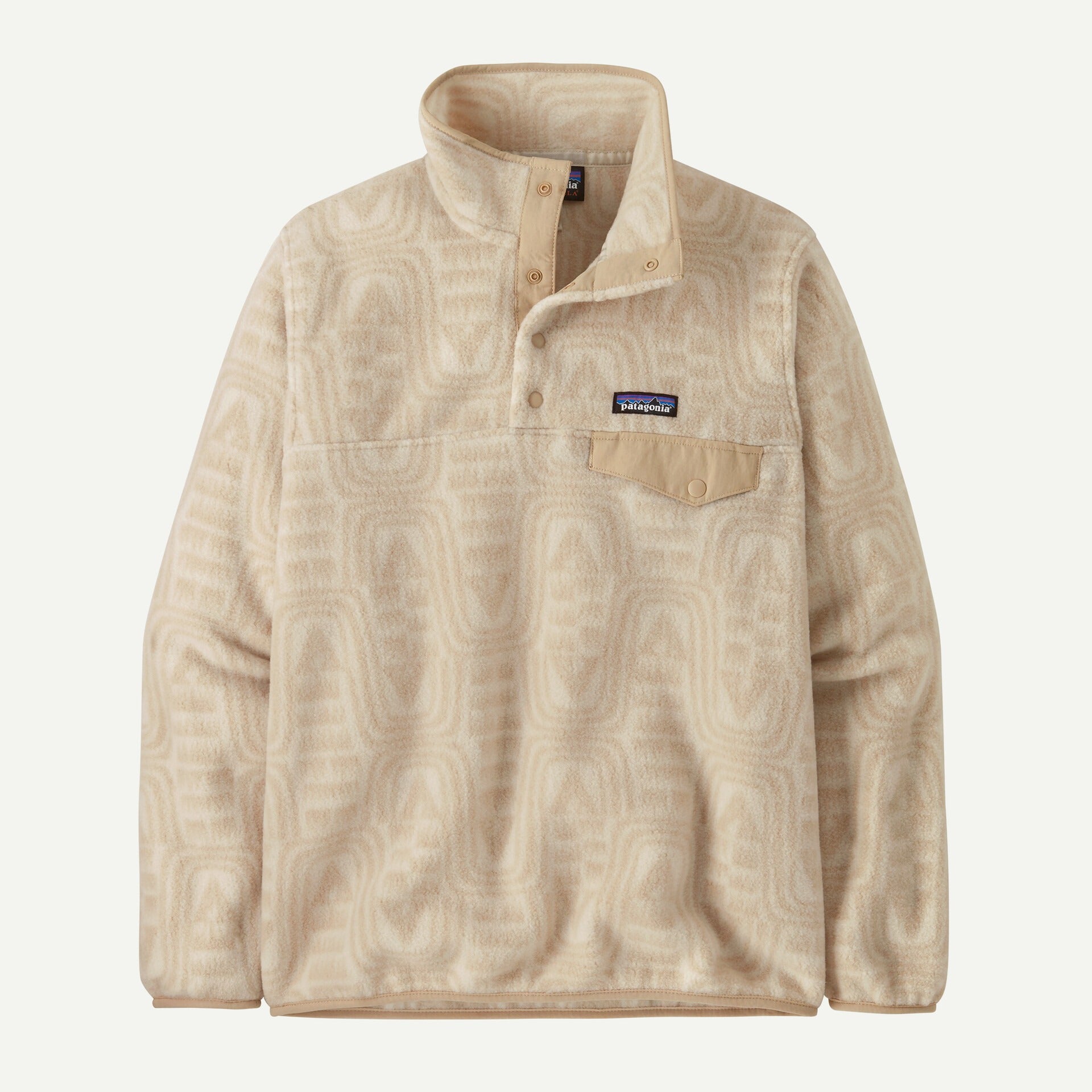 Patagonia Women's Lightweight Synchilla® Snap-T® Fleece Pullover- Flow: Dyno White XL | Patagonia |