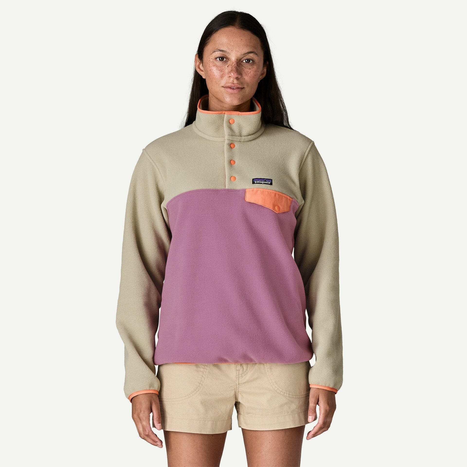 Patagonia Women's Lightweight Synchilla® Snap-T® Fleece Pullover-Light Violet XL | Patagonia | - Northshore Newquay - Surf/Skate Shop