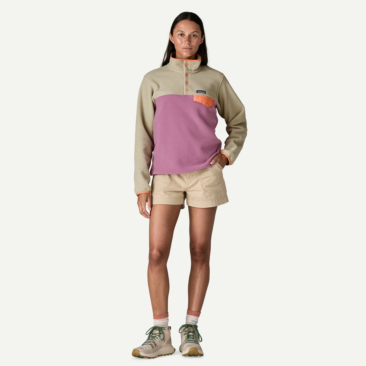 Patagonia Women's Lightweight Synchilla® Snap-T® Fleece Pullover-Light Violet | Patagonia | - Northshore Newquay - Surf/Skate Shop