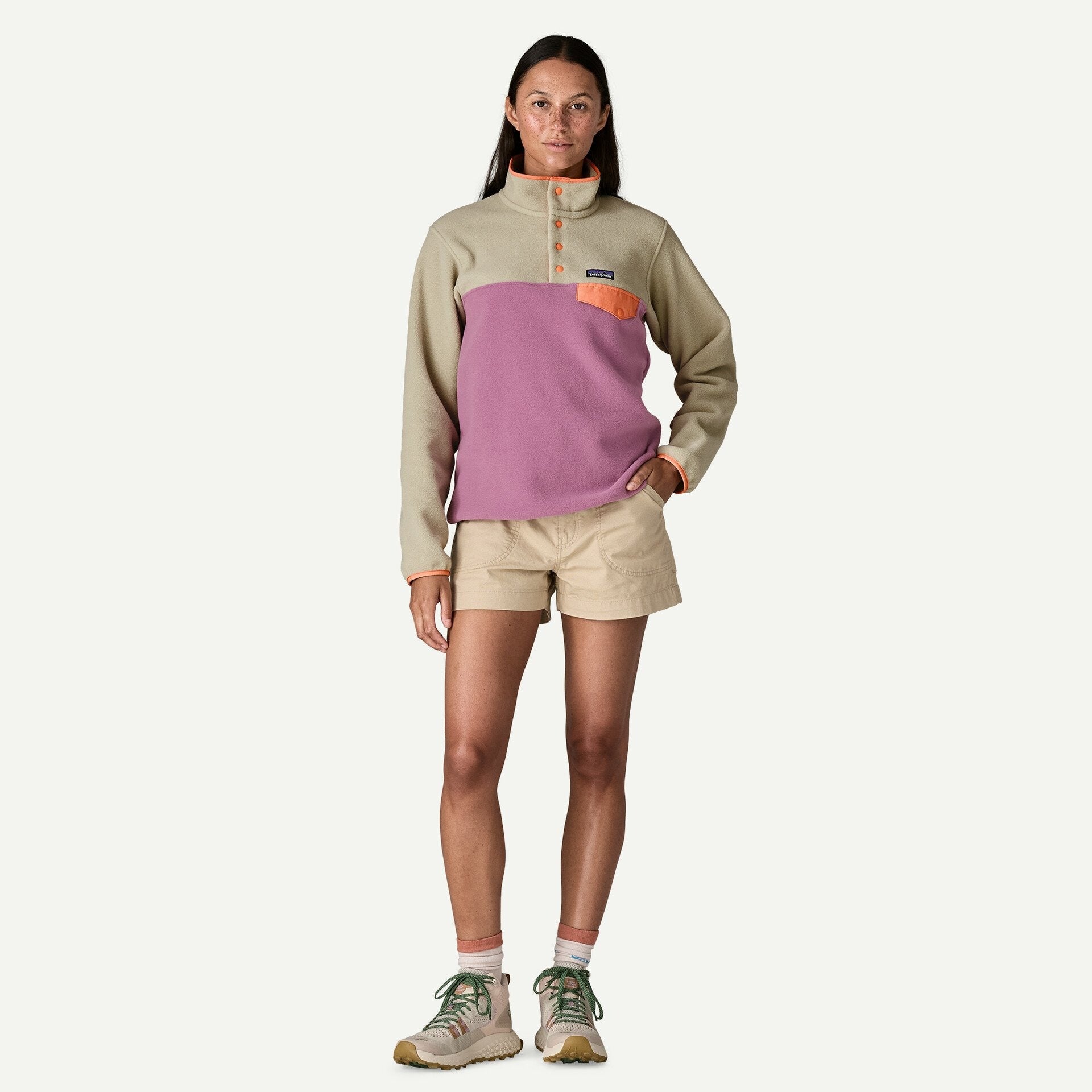 Patagonia Women's Lightweight Synchilla® Snap-T® Fleece Pullover-Light Violet | Patagonia | - Northshore Newquay - Surf/Skate Shop