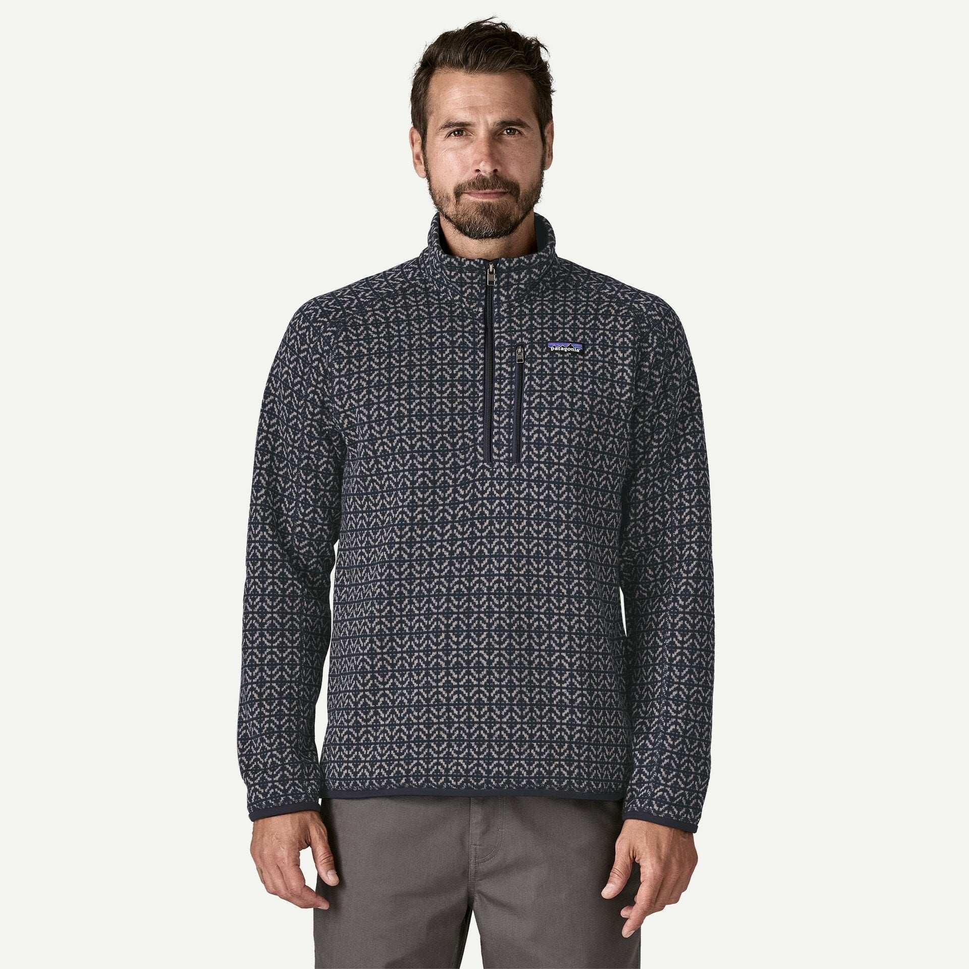 Patagonia Men's Better Sweater™ 1/4-Zip Fleece-Scales-Sunken Blue | Patagonia | Fleece - Northshore Newquay - Surf/Skate