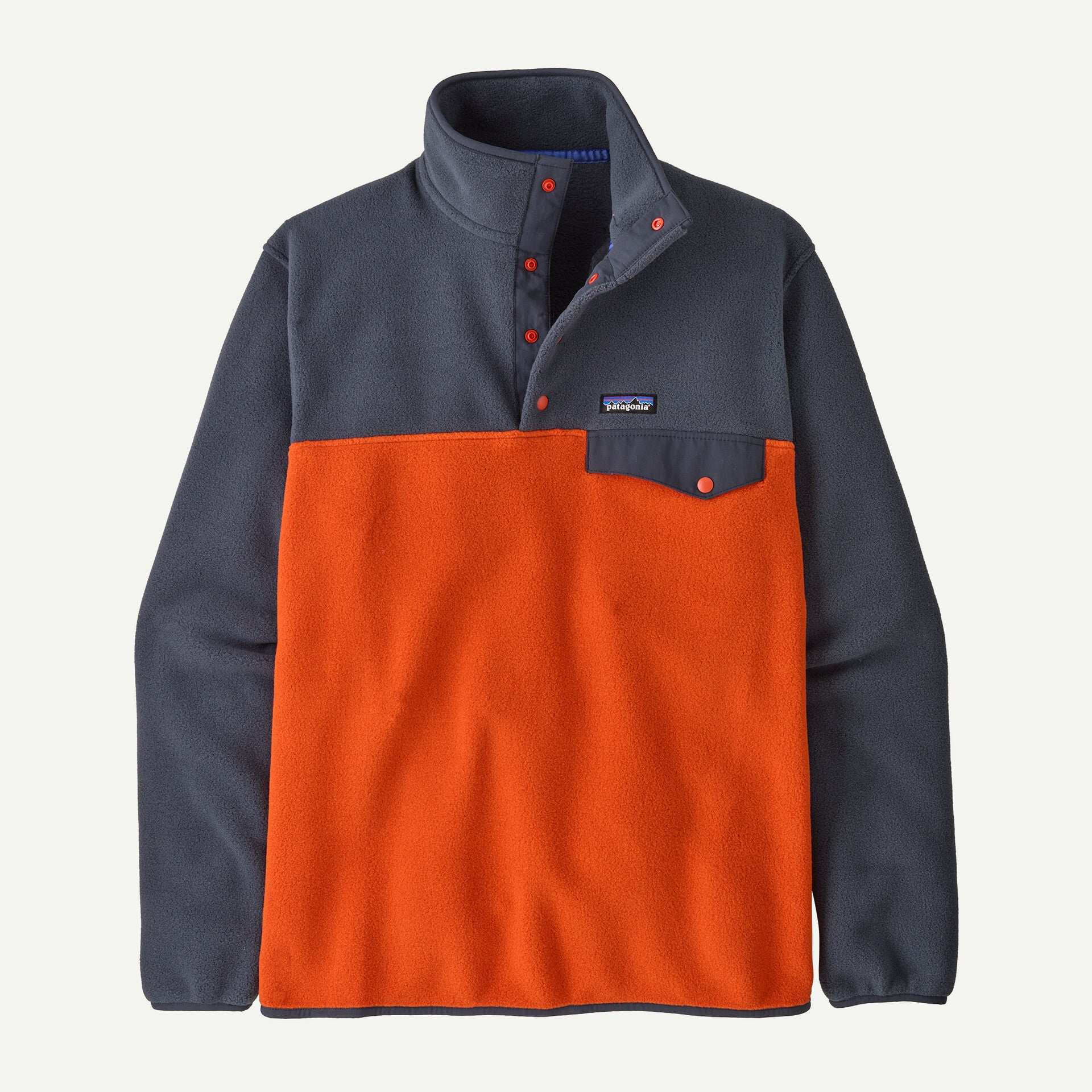 Patagonia Men's Lightweight Synchilla® Snap-T® Fleece Pullover-Pollinator Orange XL | Patagonia |