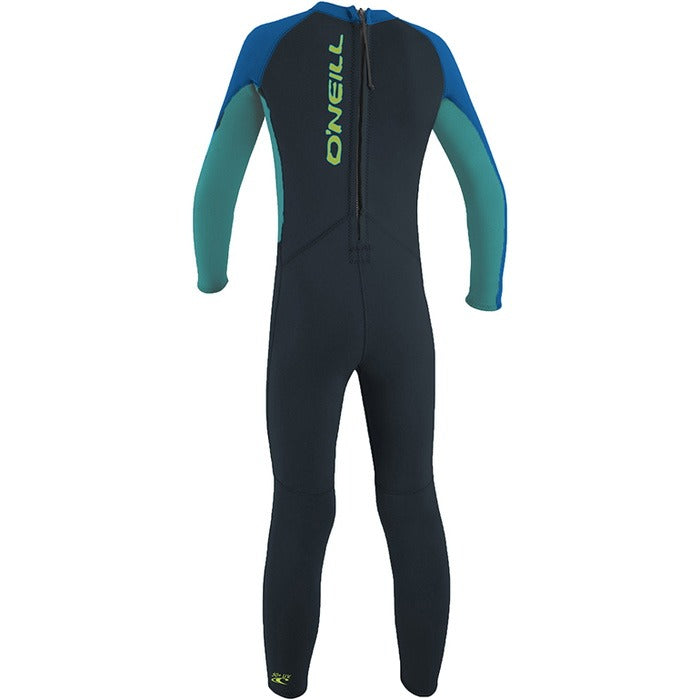 O’NEILL TODDLER REACTOR 2MM BACK ZIP FULL WETSUIT (Slate/Aqua) | O’neill | Summer Wetsuit - Northshore Newquay - Surf/Skate Shop
