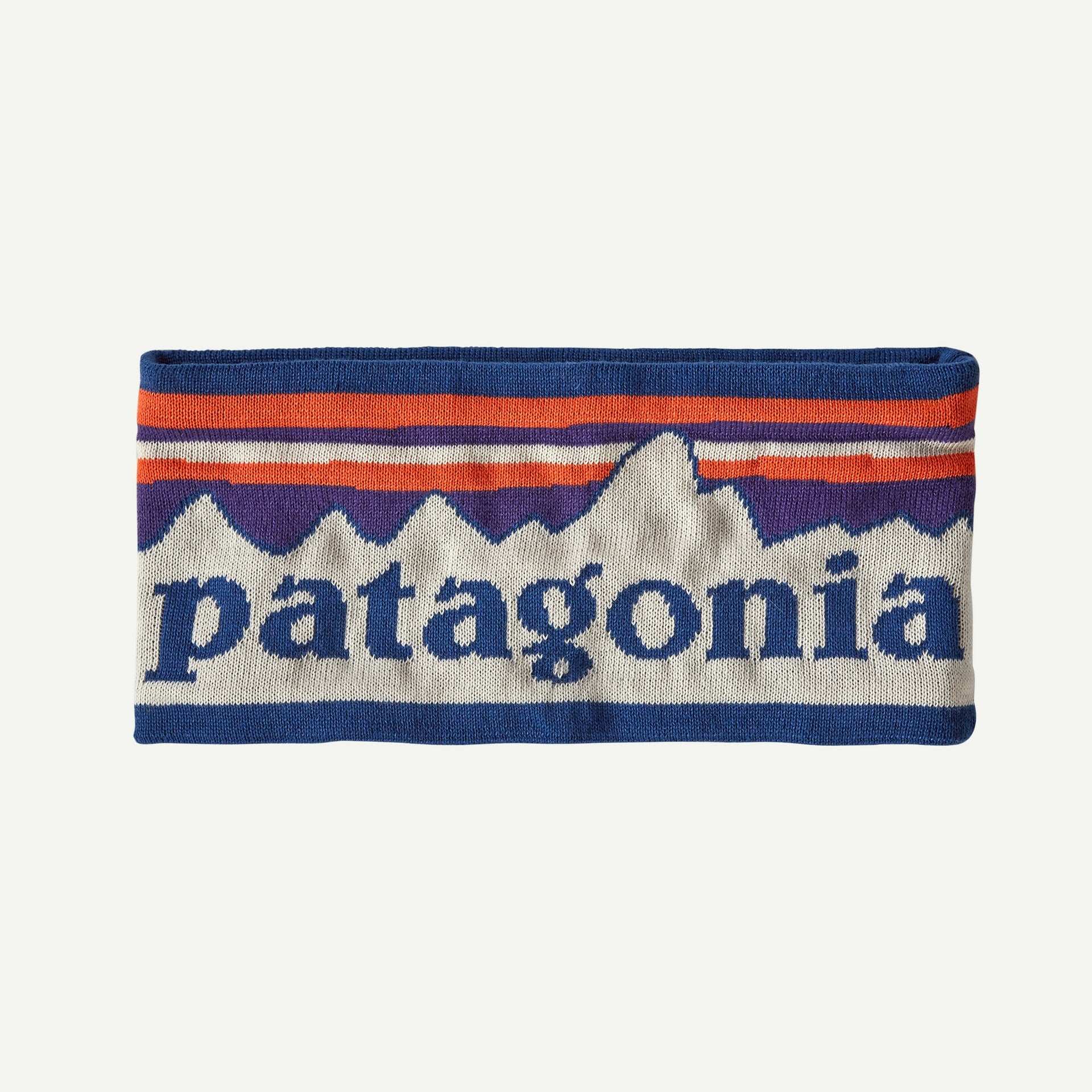 Patagonia Powder Town Headband Fitz Roy Sunrise Knit: Birch White | Patagonia | headwear