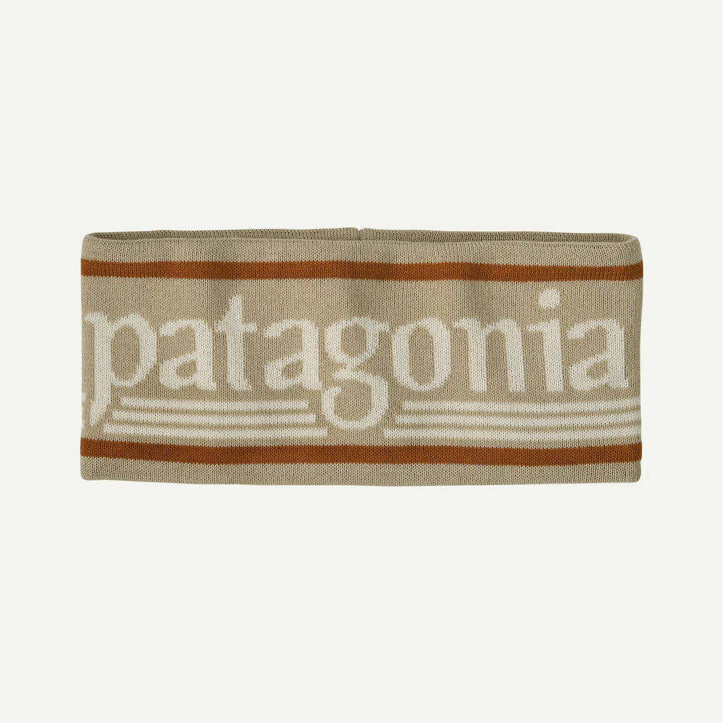 Patagonia Powder Town Headband Hut Tripper Logo: Weathered Stone | Patagonia | - Northshore Newquay - Surf/Skate Shop