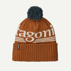 Patagonia Powder Town Beanie- Hut Tripper Logo: Cinnamon Brown Cinnamon Brown | Patagonia | - Northshore Newquay - Surf/Skate Shop
