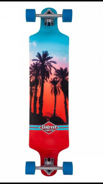 D-STREET HAWAIIAN DROP DOWN LONGBOARD SKATEBOARD | D-Street | skateboard - Northshore Newquay - Surf/Skate Shop