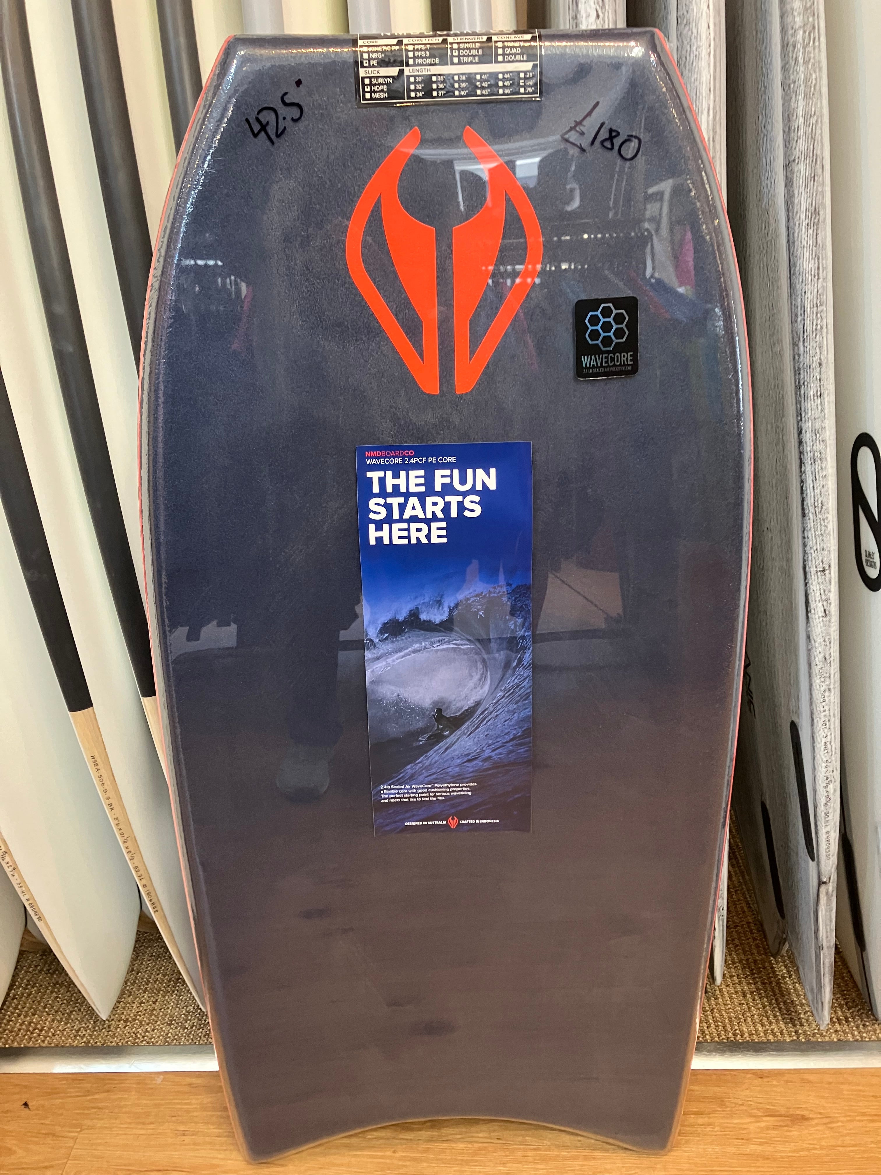 NMD PLAYER P.E. 42.5” BODYBOARD Navy Royal Red | NMD | Bodyboard - Northshore Newquay - Surf/Skate Shop