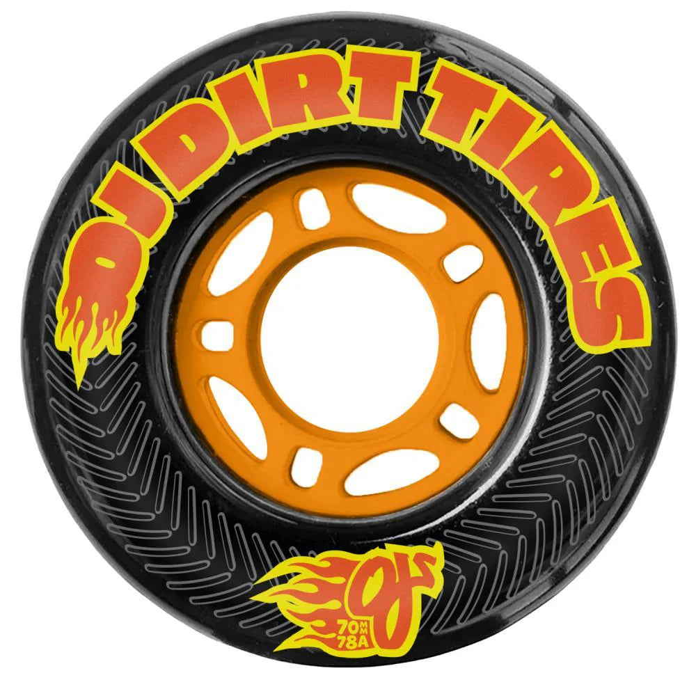 OJ Skateboard Wheels Dirt Tires Thunder Juice 78a Black 70mm | Oj | - Northshore Newquay - Surf/Skate Shop