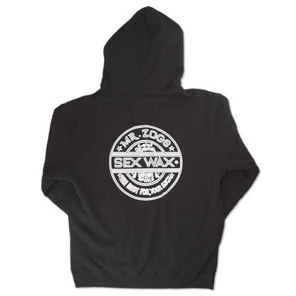 Mr Zoggs Sex Wax EMB Pinstripe Hooded Sweatshirt-Black XXL | Mr Zogs Sex Wax |
