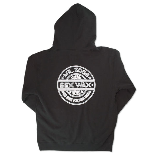 Mr Zoggs Sex Wax EMB Pinstripe Hooded Sweatshirt-Black XXL | Mr Zogs Sex Wax |