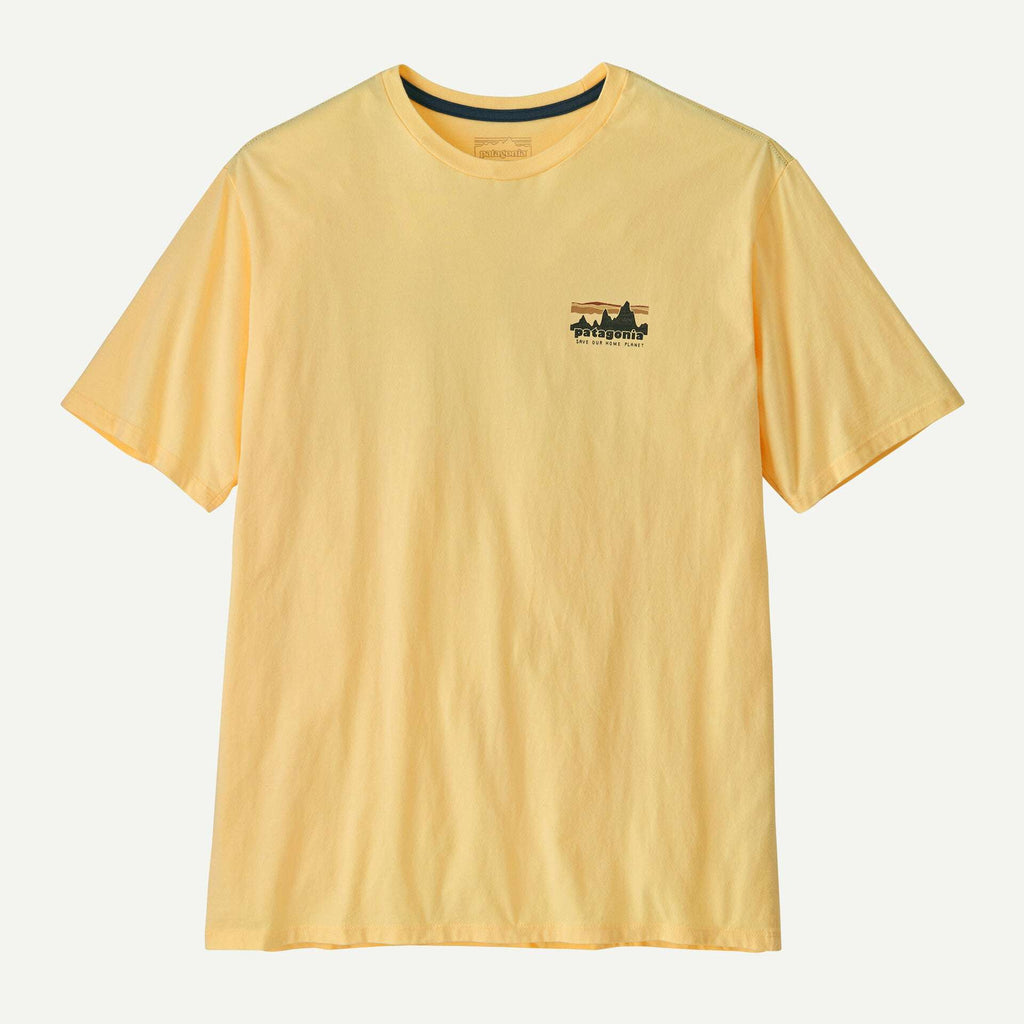 Patagonia Men's '73 Skyline Organic T-Shirt-Buttercup Yellow XL | Patagonia | T Shirt - Northshore Newquay - Surf/Skate Shop