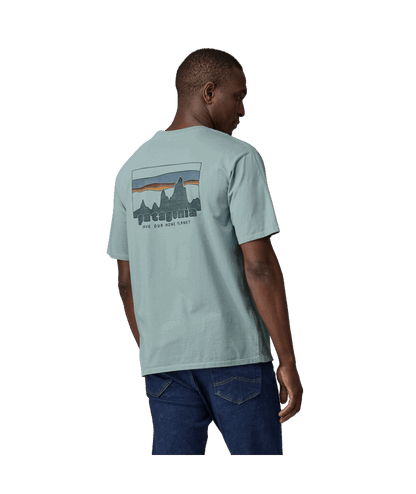 Patagonia Men's '73 Skyline Organic T-Shirt-Thermal Blue XL | Patagonia |