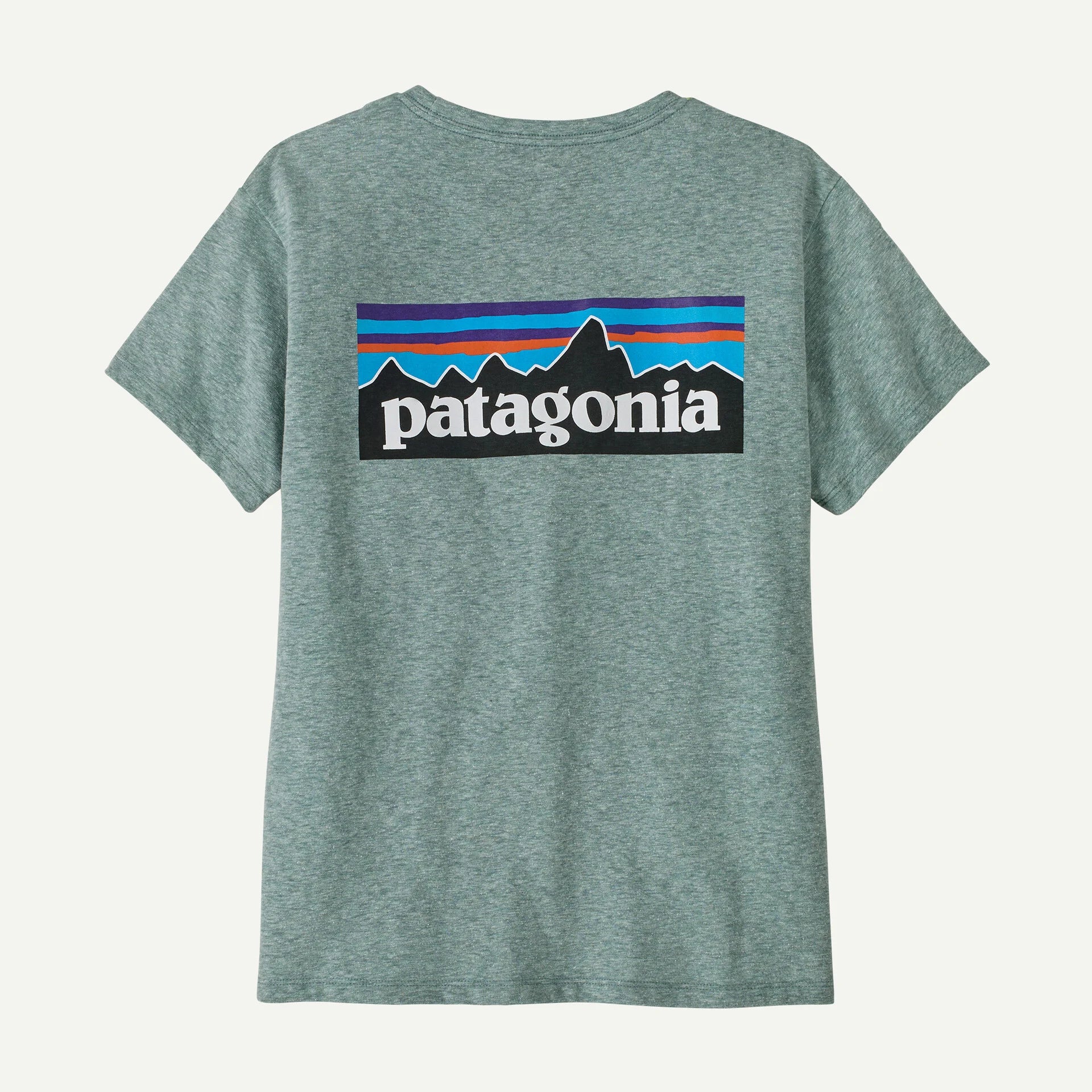 Patagonia Women's P-6 Logo Responsibili-Tee- Blue Sage