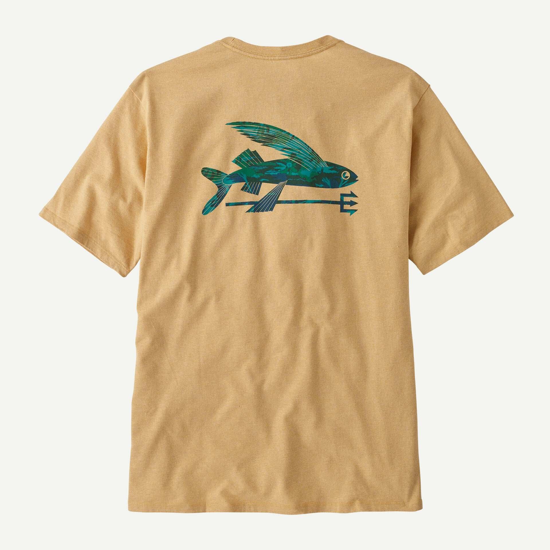 Patagonia Men’s Flying Fish Responsibili-Tee®- Cliffs and Coves Conifer Green | Patagonia |