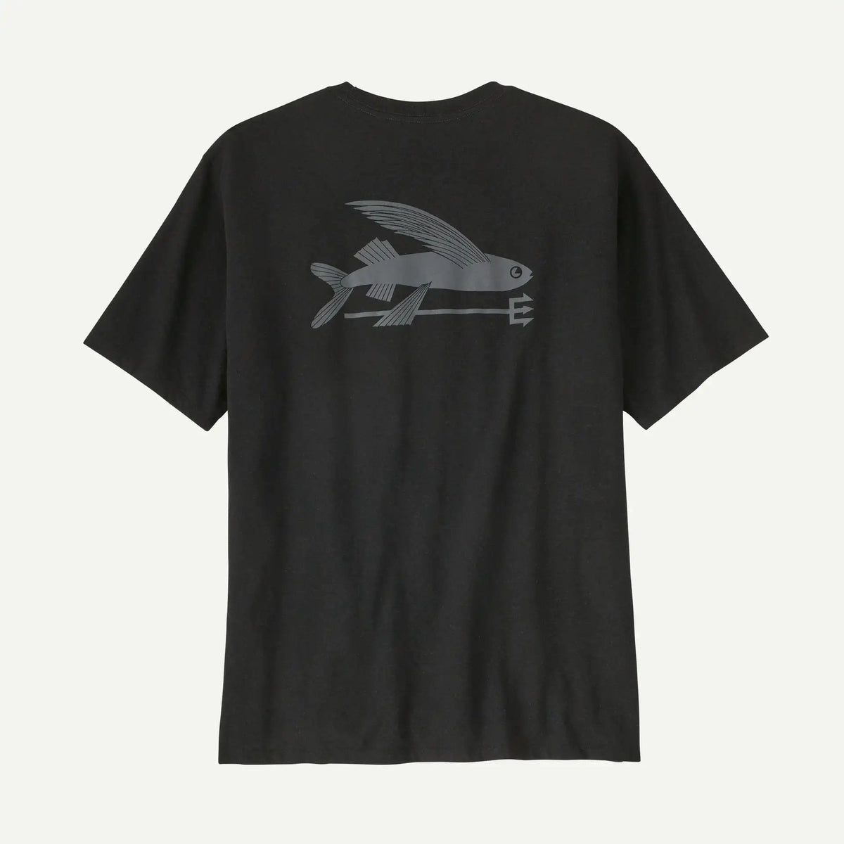 Patagonia Men's Flying Fish Responsibili-Tee®-Ink Black | Patagonia | - Northshore Newquay - Surf/Skate Shop
