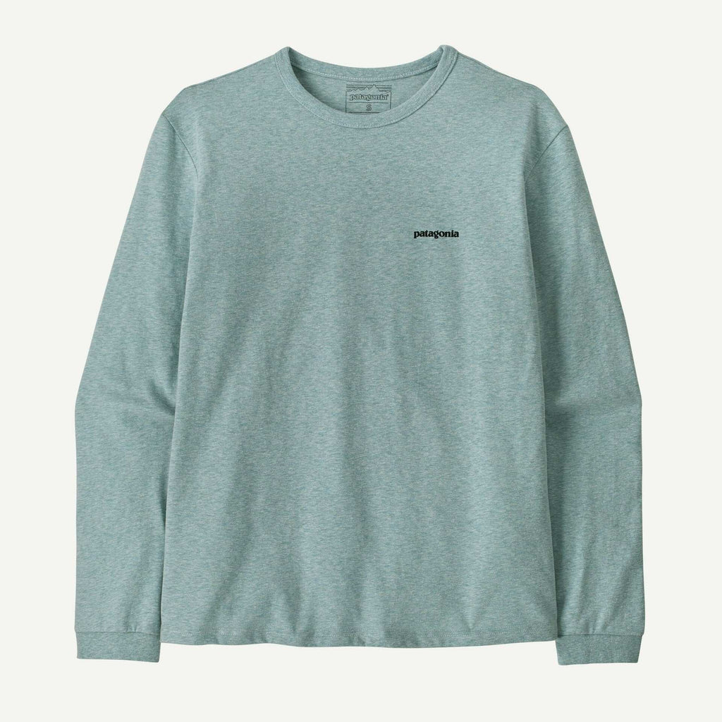 Patagonia Women's Long-Sleeved P-6 Logo Responsibili-Tee®- P-6 Outline: Virtually Blue XL | Patagonia | - Northshore Newquay - Surf/Skate