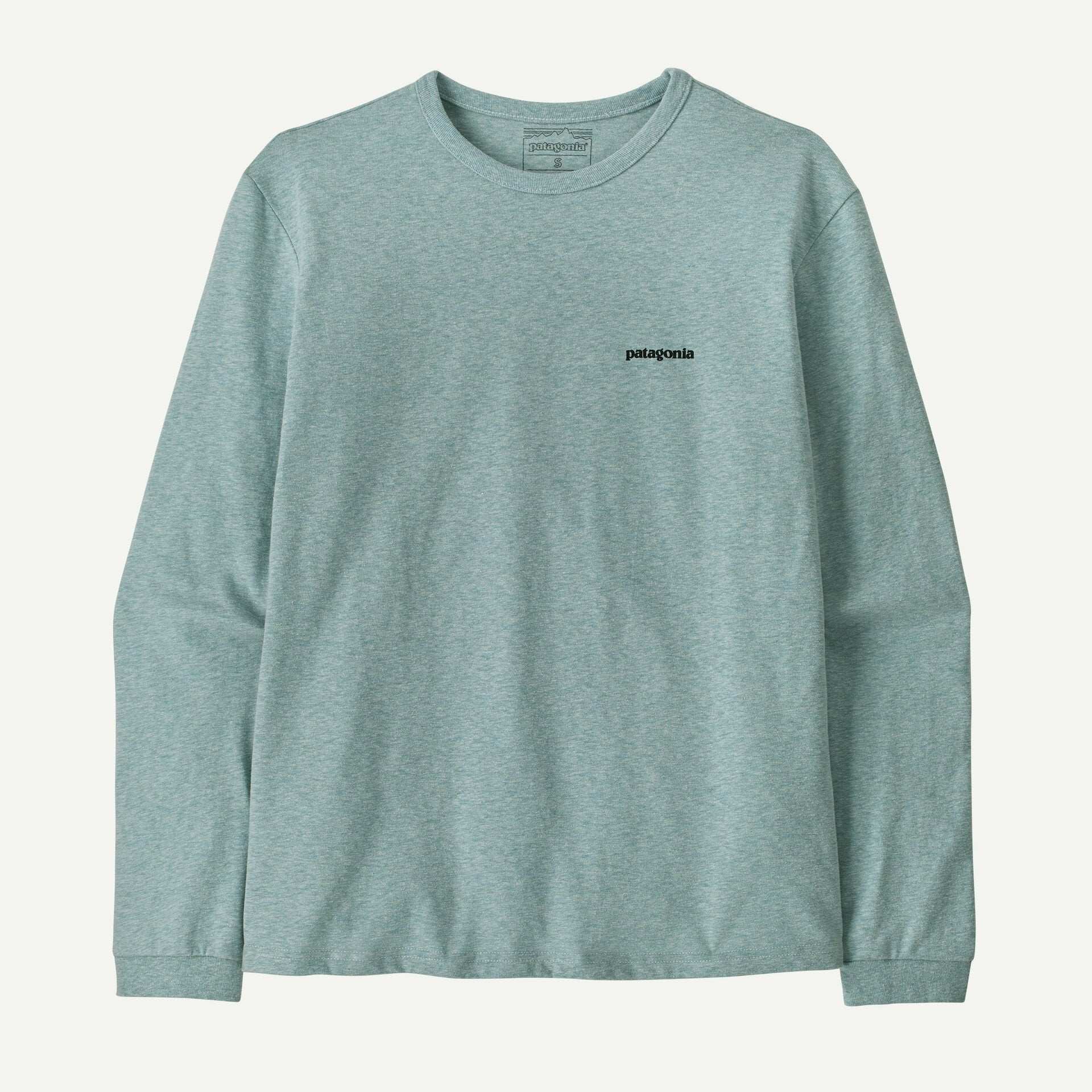 Patagonia Women's Long-Sleeved P-6 Logo Responsibili-Tee®- P-6 Outline: Virtually Blue XL | Patagonia |