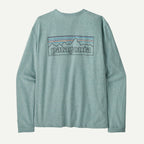 Patagonia Women's Long-Sleeved P-6 Logo Responsibili-Tee®- P-6 Outline: Virtually Blue | Patagonia |