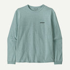 Patagonia Women's Long-Sleeved P-6 Logo Responsibili-Tee®- P-6 Outline: Virtually Blue XL | Patagonia |