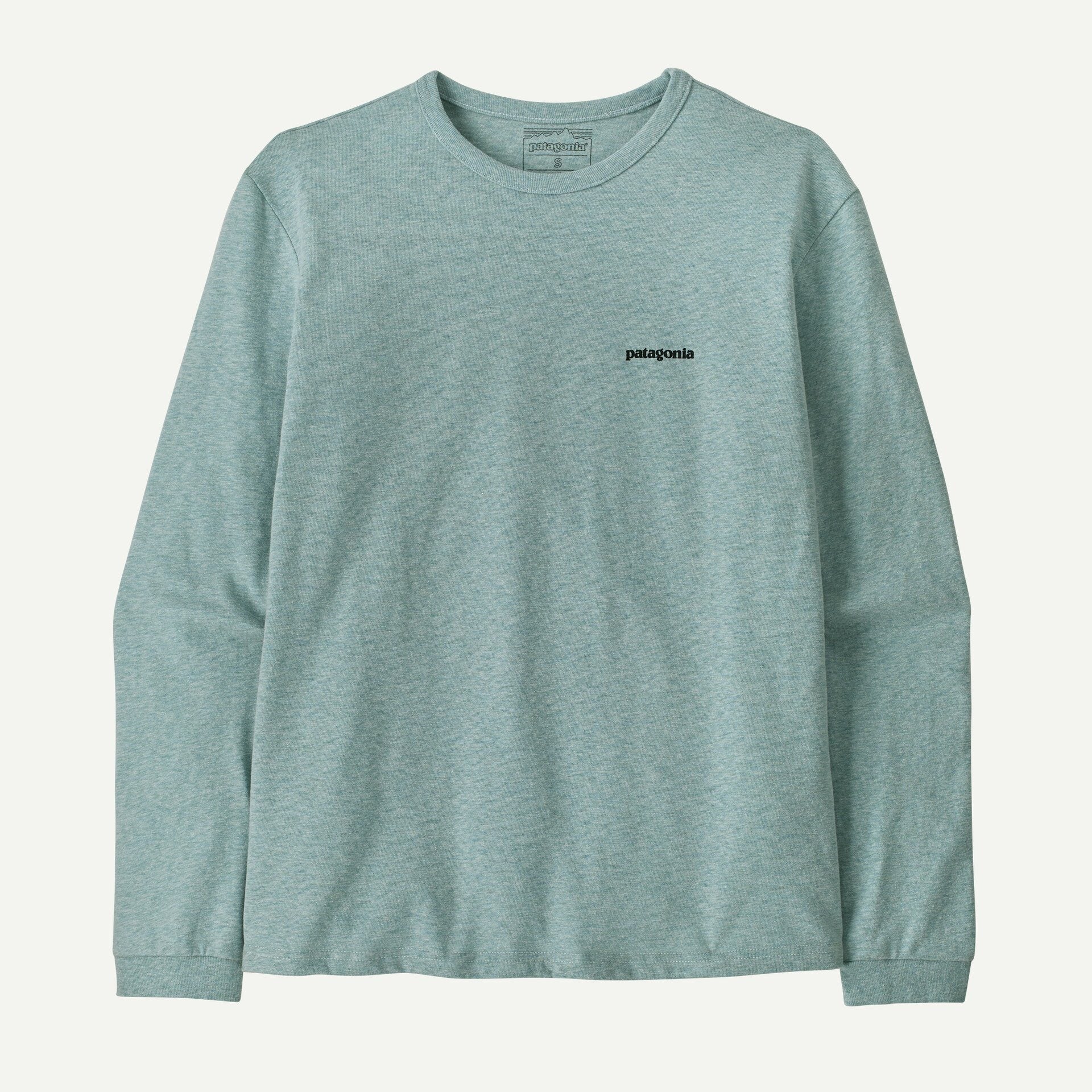 Patagonia Women's Long-Sleeved P-6 Logo Responsibili-Tee®- P-6 Outline: Virtually Blue XL | Patagonia |