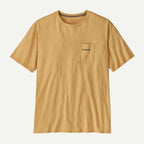 Patagonia Men's Boardshort Logo Pocket Responsibili-Tee®-Bees Wax Tan | Patagonia | T Shirt - Northshore Newquay - Surf/Skate Shop