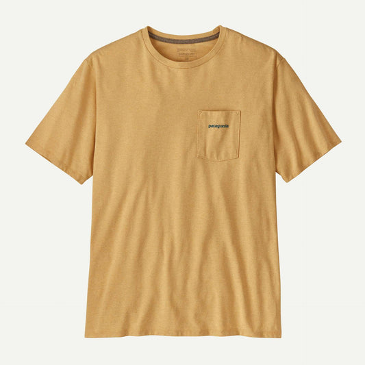 Patagonia Men's Boardshort Logo Pocket Responsibili-Tee®-Bees Wax Tan | Patagonia |