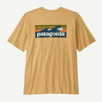 Patagonia Men's Boardshort Logo Pocket Responsibili-Tee®-Bees Wax Tan | Patagonia | T Shirt - Northshore Newquay - Surf/Skate Shop