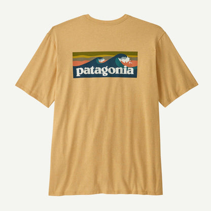 Patagonia Men's Boardshort Logo Pocket Responsibili-Tee®-Bees Wax Tan | Patagonia |