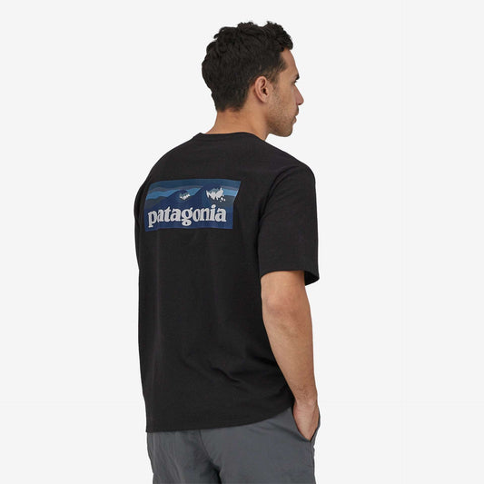 Patagonia Men's Boardshort Logo Pocket Responsibili-Tee®-Ink Black | Patagonia |