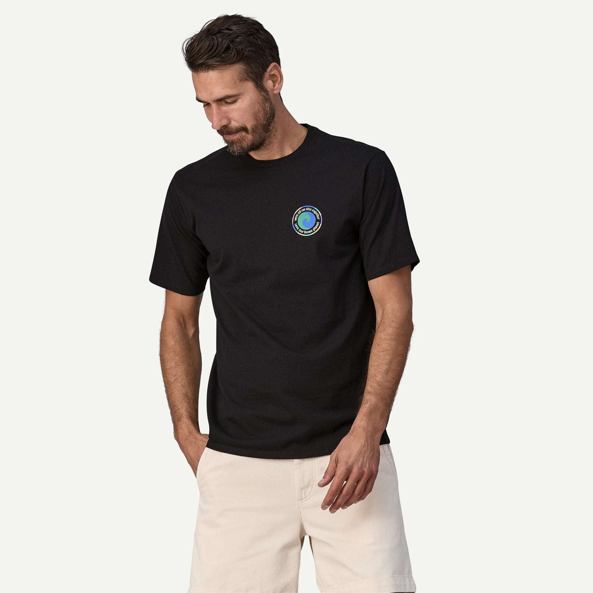 Patagonia Men's Unity Fitz Responsibili-Tee-Ink Black | Patagonia | T Shirt - Northshore Newquay - Surf/Skate Shop