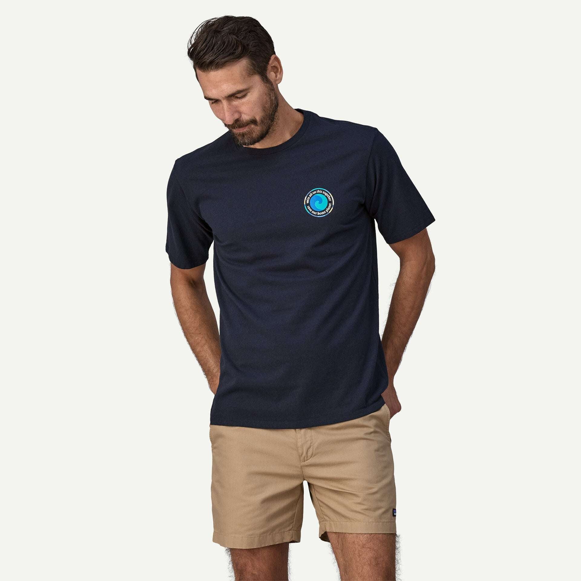 Patagonia Men's Unity Fitz Responsibili-Tee-New Navy | Patagonia | - Northshore Newquay - Surf/Skate