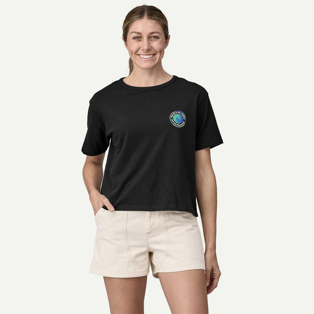 Patagonia Women's Unity Fitz Easy-Cut Responsibili-Tee-Black XL | Patagonia | - Northshore Newquay - Surf/Skate Shop