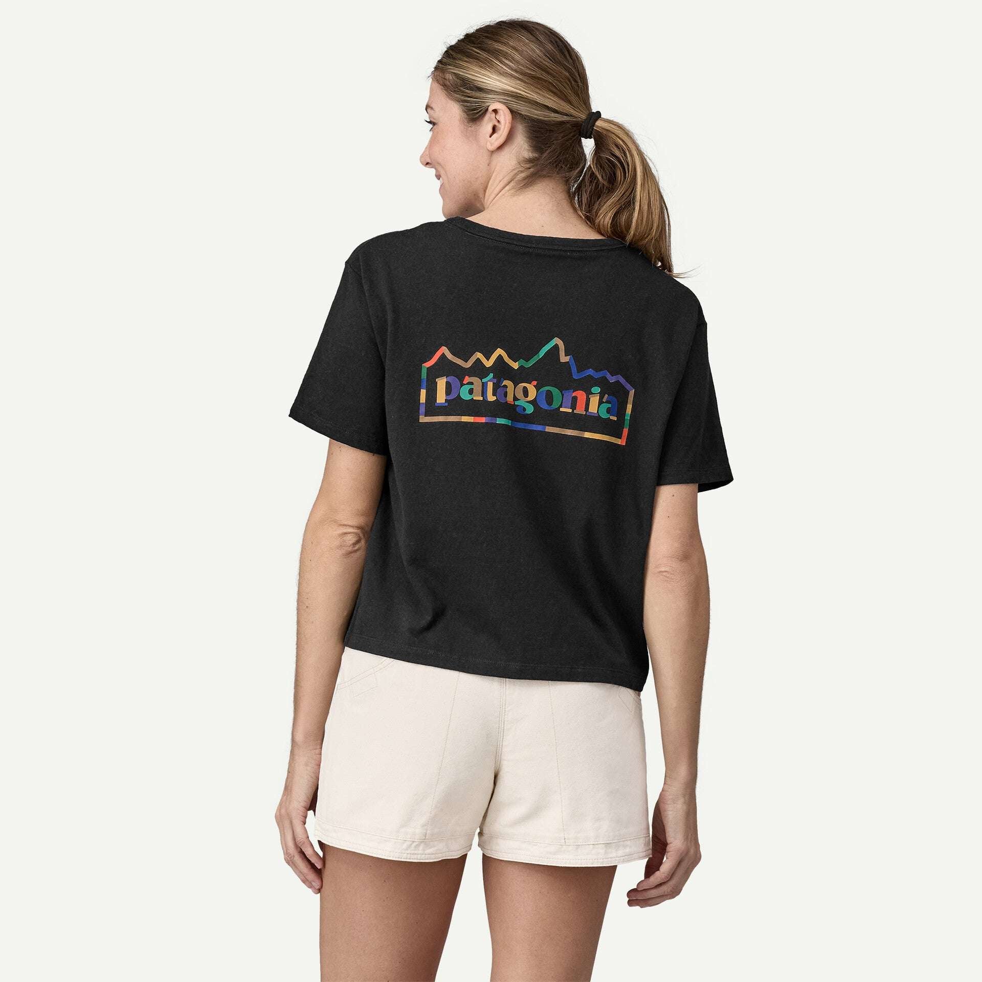 Patagonia Women's Unity Fitz Easy-Cut Responsibili-Tee-Black | Patagonia | - Northshore Newquay - Surf/Skate Shop