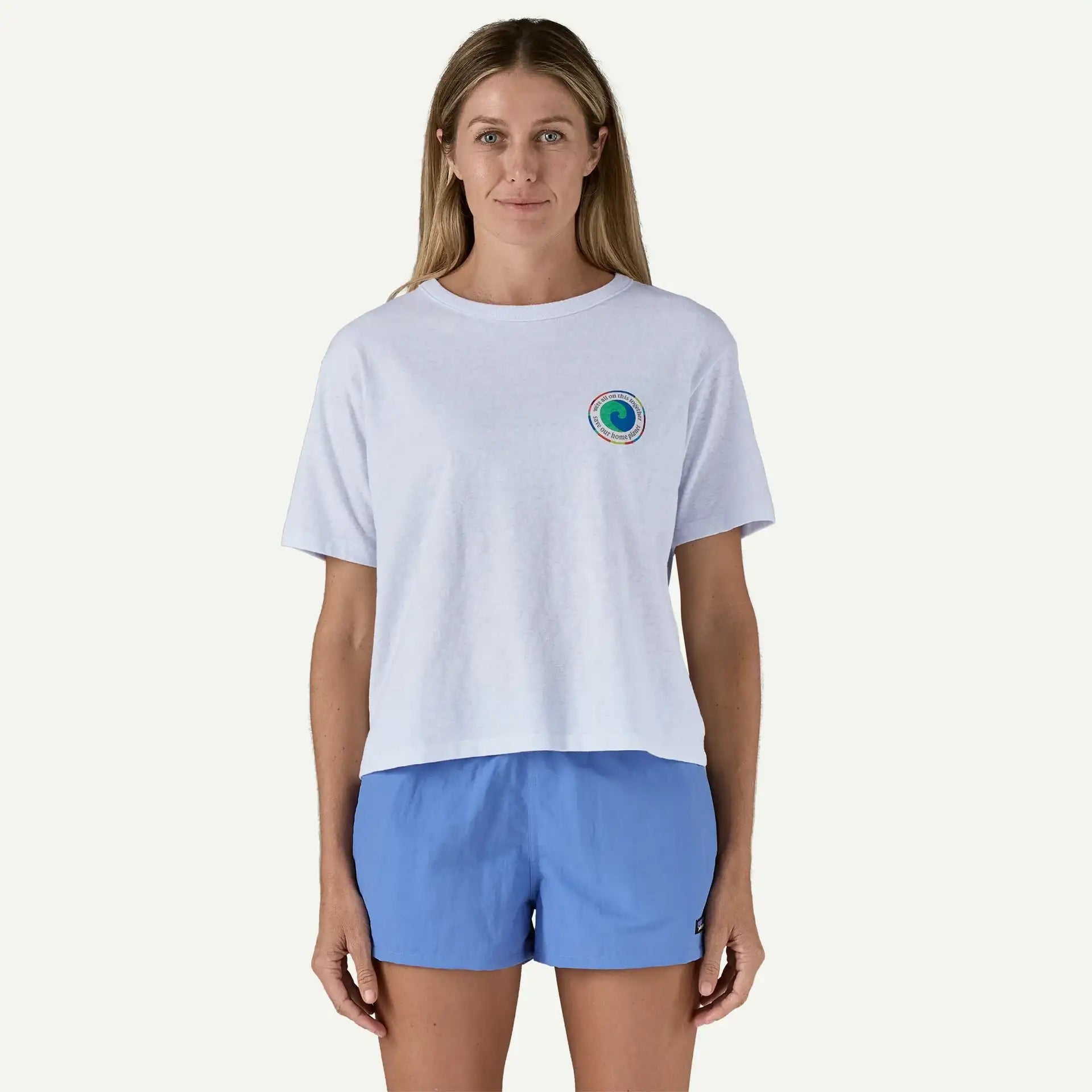 Patagonia Women's Unity Fitz Easy-Cut Responsibili-Tee-White | Patagonia | - Northshore Newquay - Surf/Skate Shop