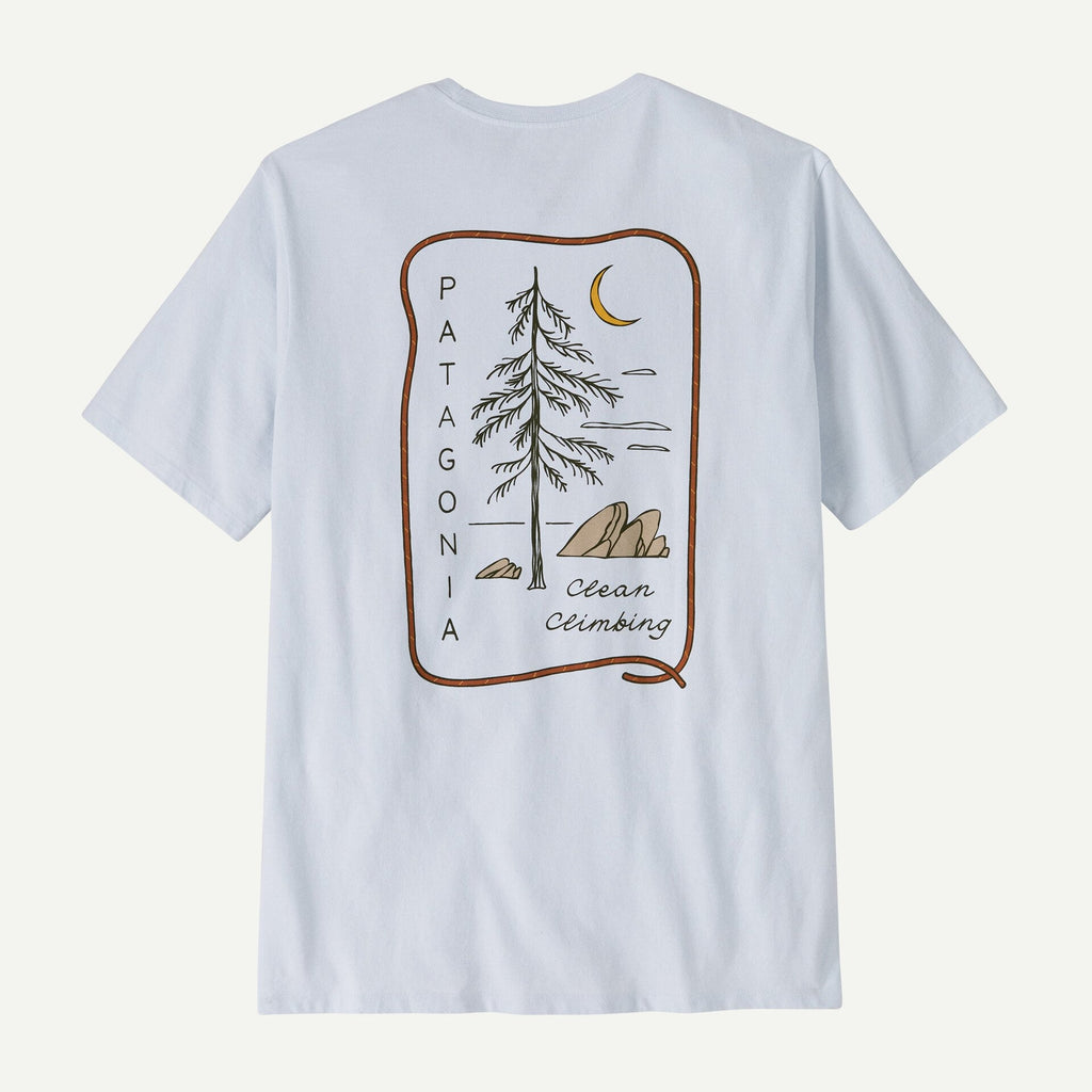 Patagonia Men's Clean Climb Roots Responsibili-Tee®-White | Patagonia |