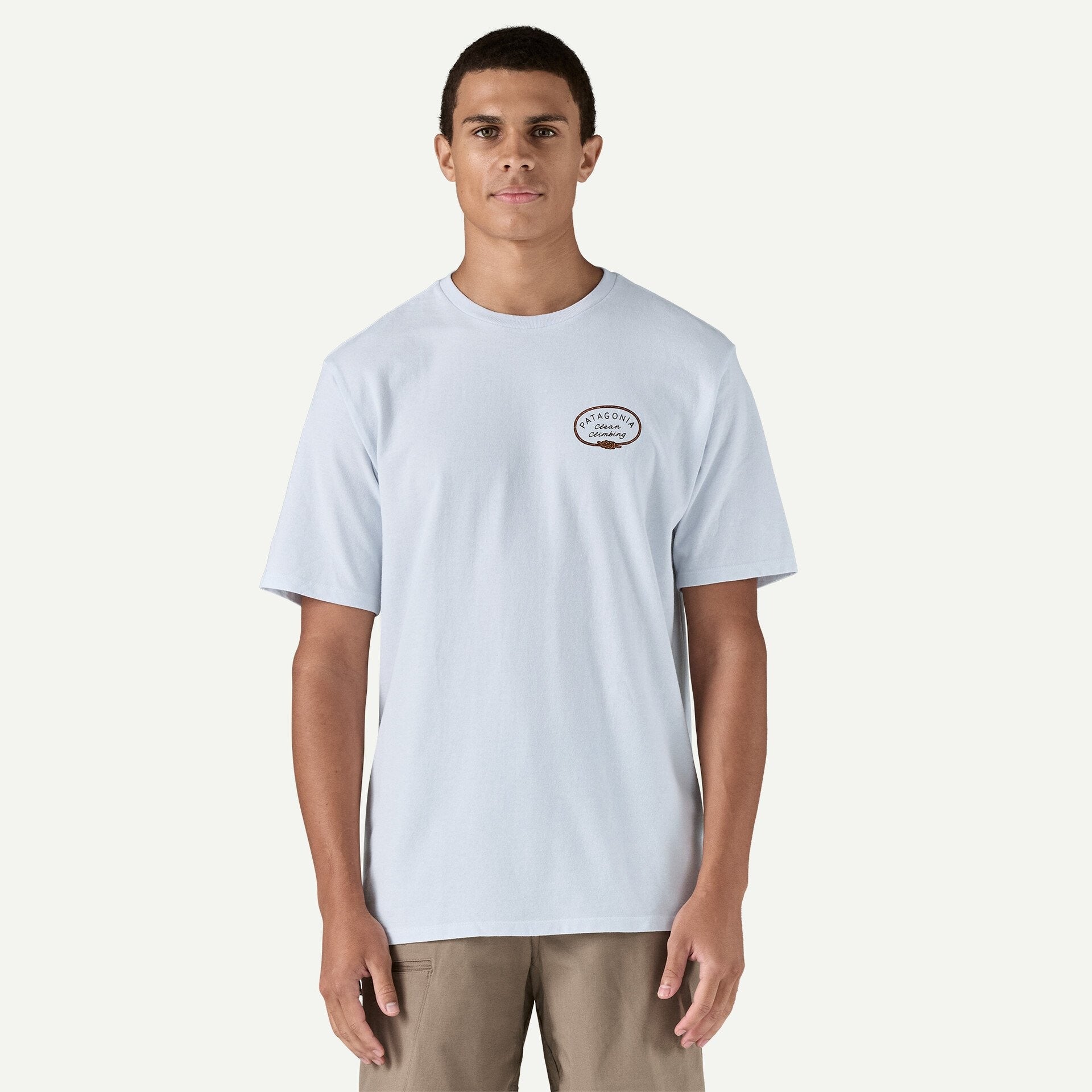 Patagonia Men's Clean Climb Roots Responsibili-Tee®-White | Patagonia |