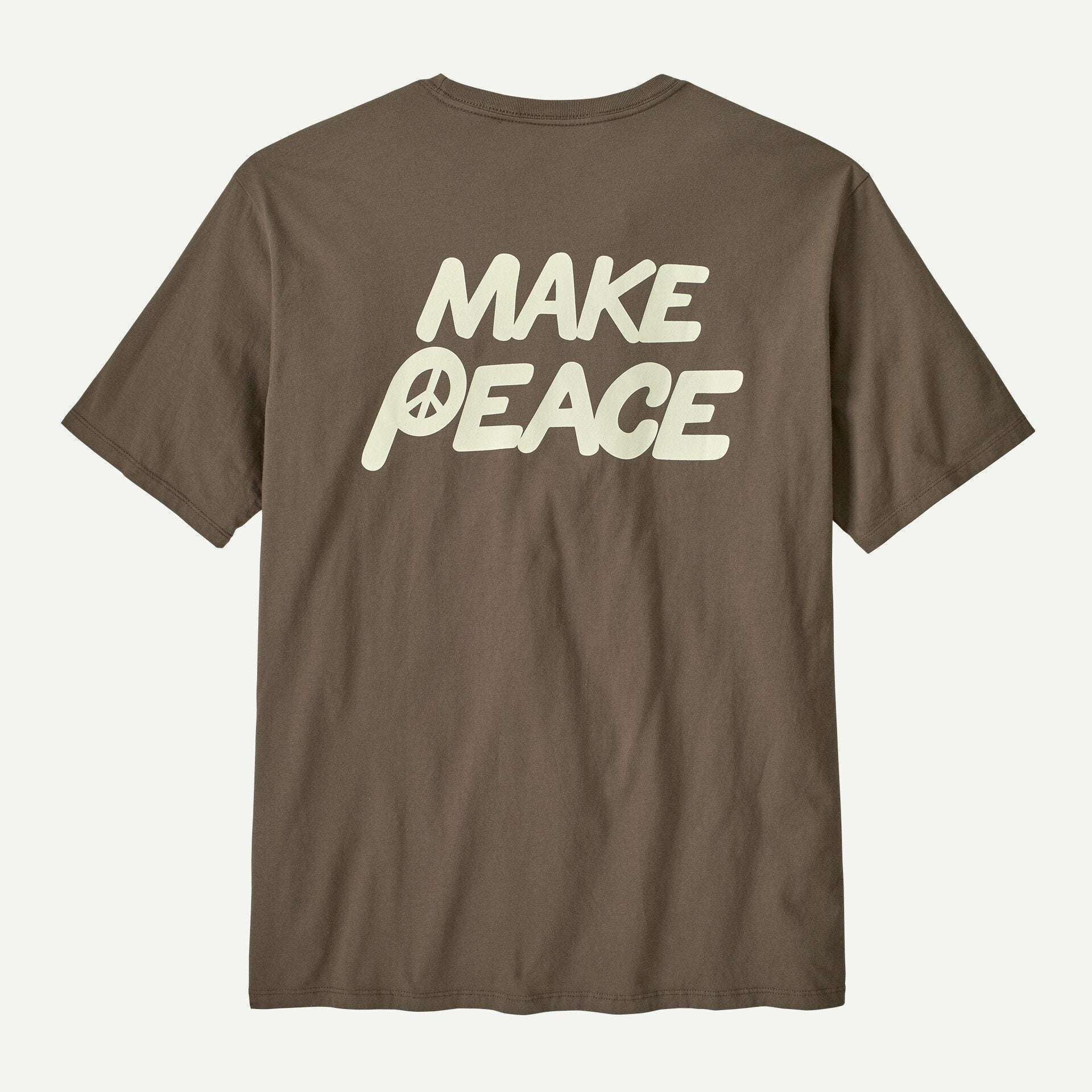 Patagonia Men's Balance Organic Shirt-Peace Seeds: Marlow Brown | Patagonia | T Shirt - Northshore Newquay - Surf/Skate