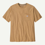 Patagonia Men's Shop Sticker Pocket Responsibili-Tee-Talon Gold | Patagonia | T Shirt - Northshore Newquay - Surf/Skate Shop